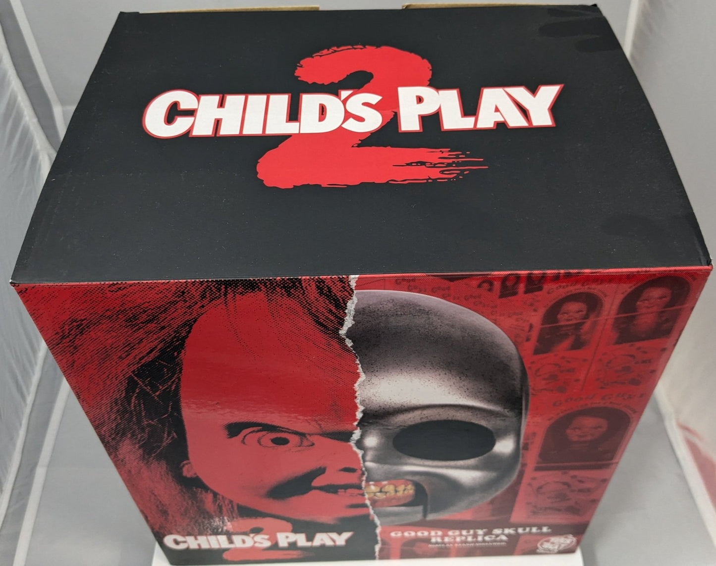 Child's Play 2 Chucky Skull Signed Alex Vincent Christine Elise