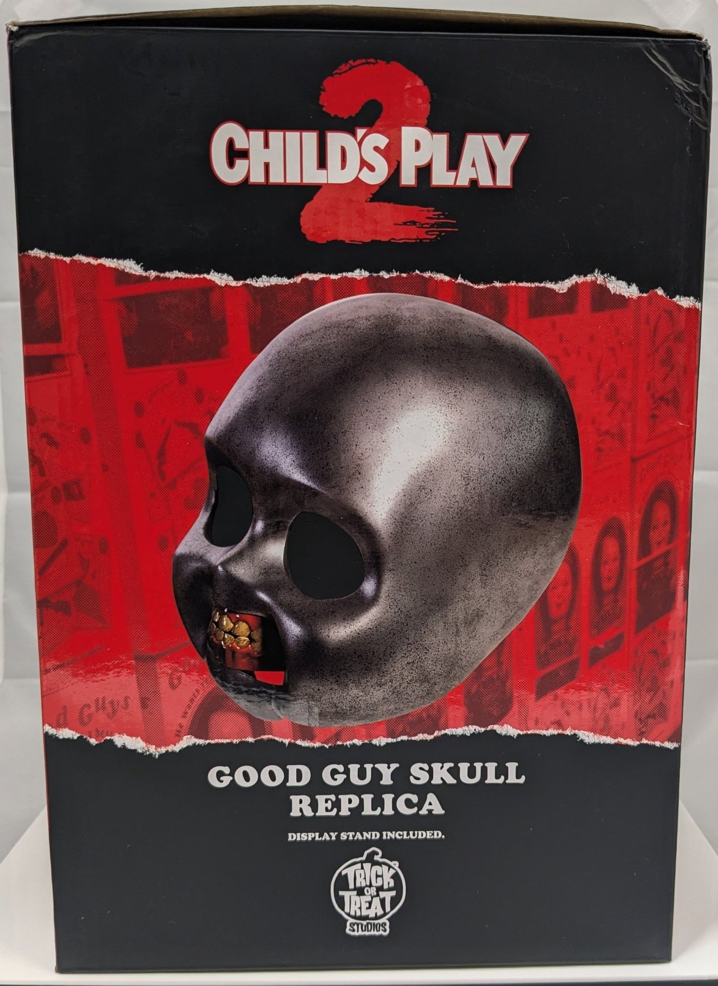 Child's Play 2 Chucky Skull Signed Alex Vincent Christine Elise