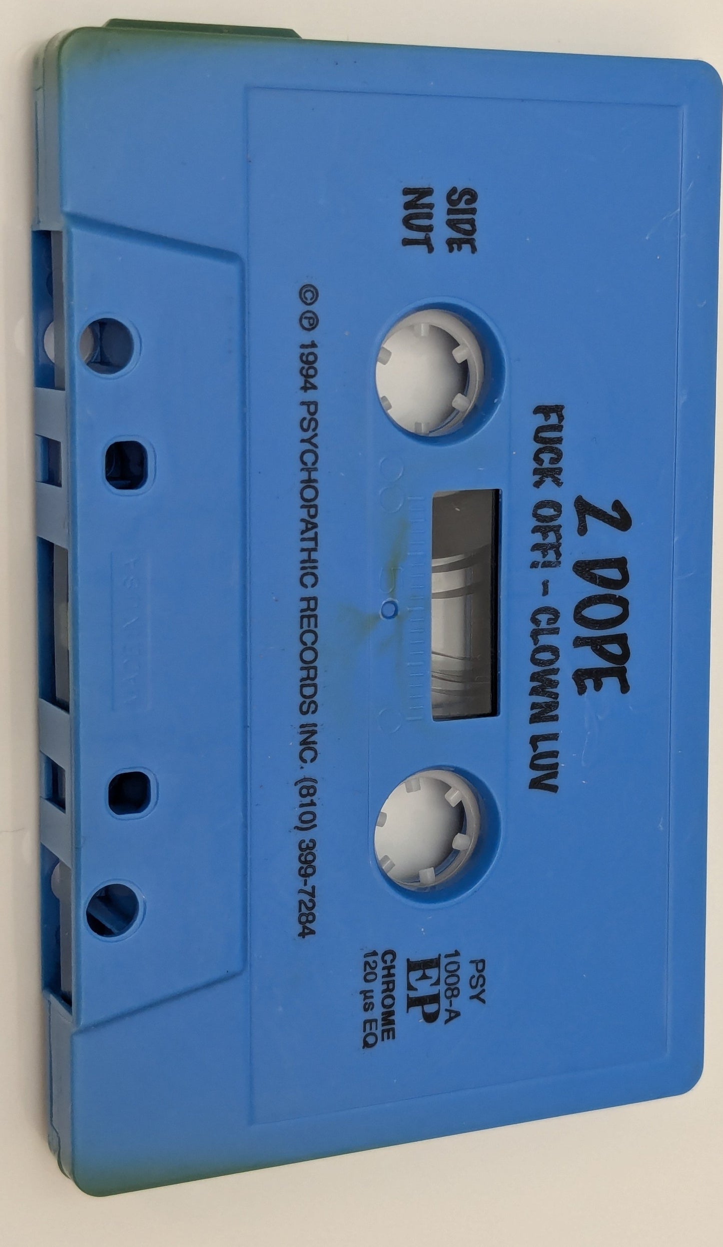 Shaggy 2 Dope Fxck Off! Blue Cassette Tape Insane Clown Posse ICP
