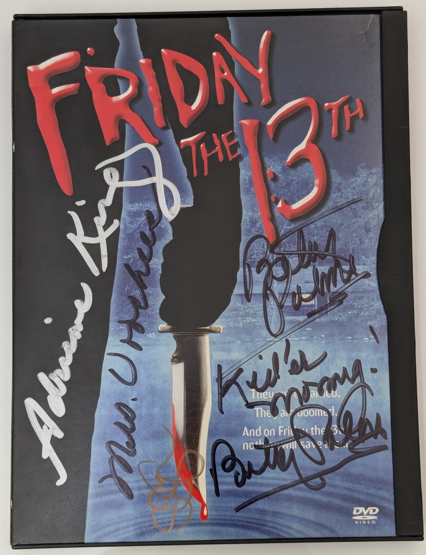 Friday the 13th DVD Signed by Betsy Palmer, Sean S Cunningham, Adrienne King