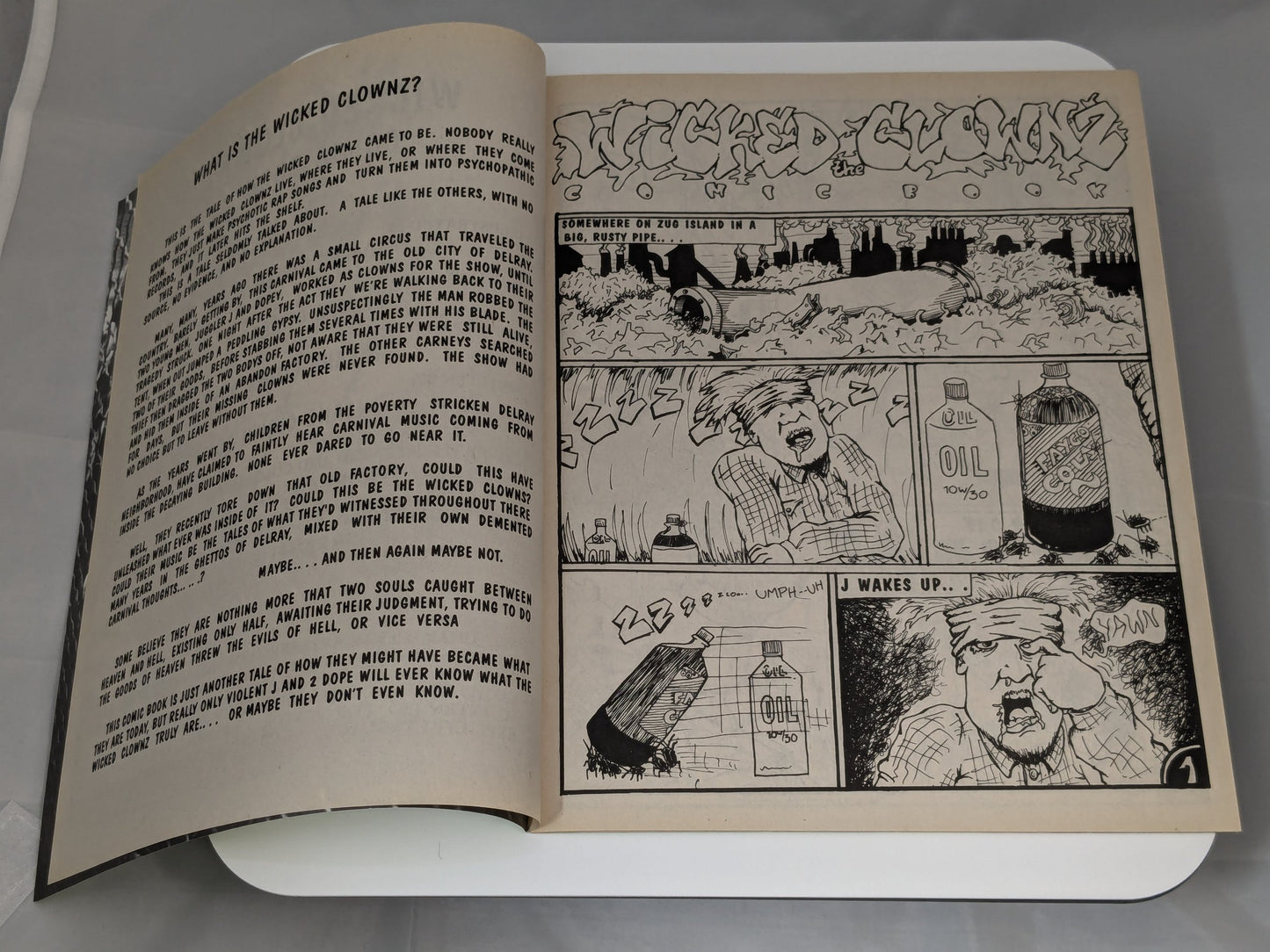 Insane Clown Posse Wicked Clownz Comic Book Original Riddle Box Ad