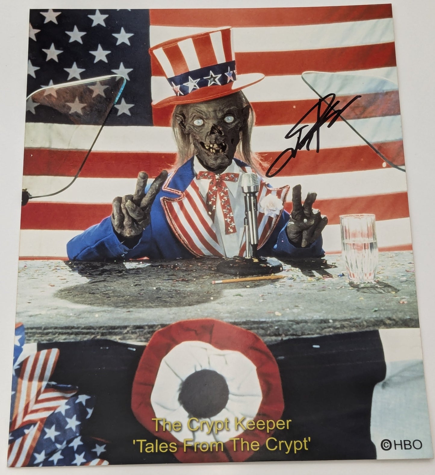 John Kassir / Crypt Keeper Signed 8x10 Photo Tales From The Crypt