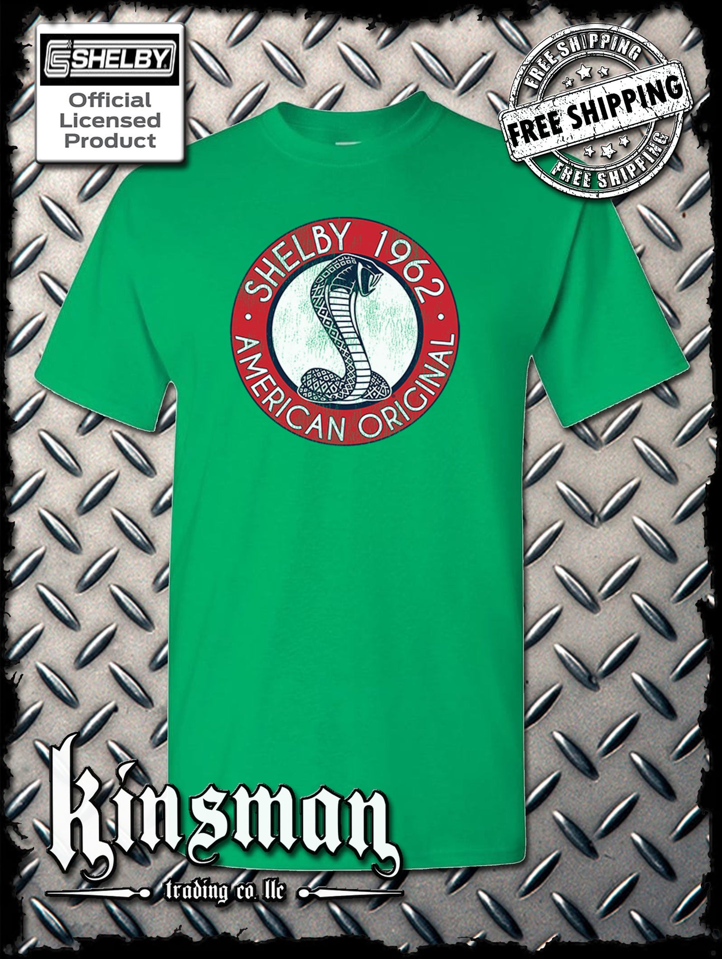 Carroll Shelby 1962 Circle Cobra Logo T-Shirt