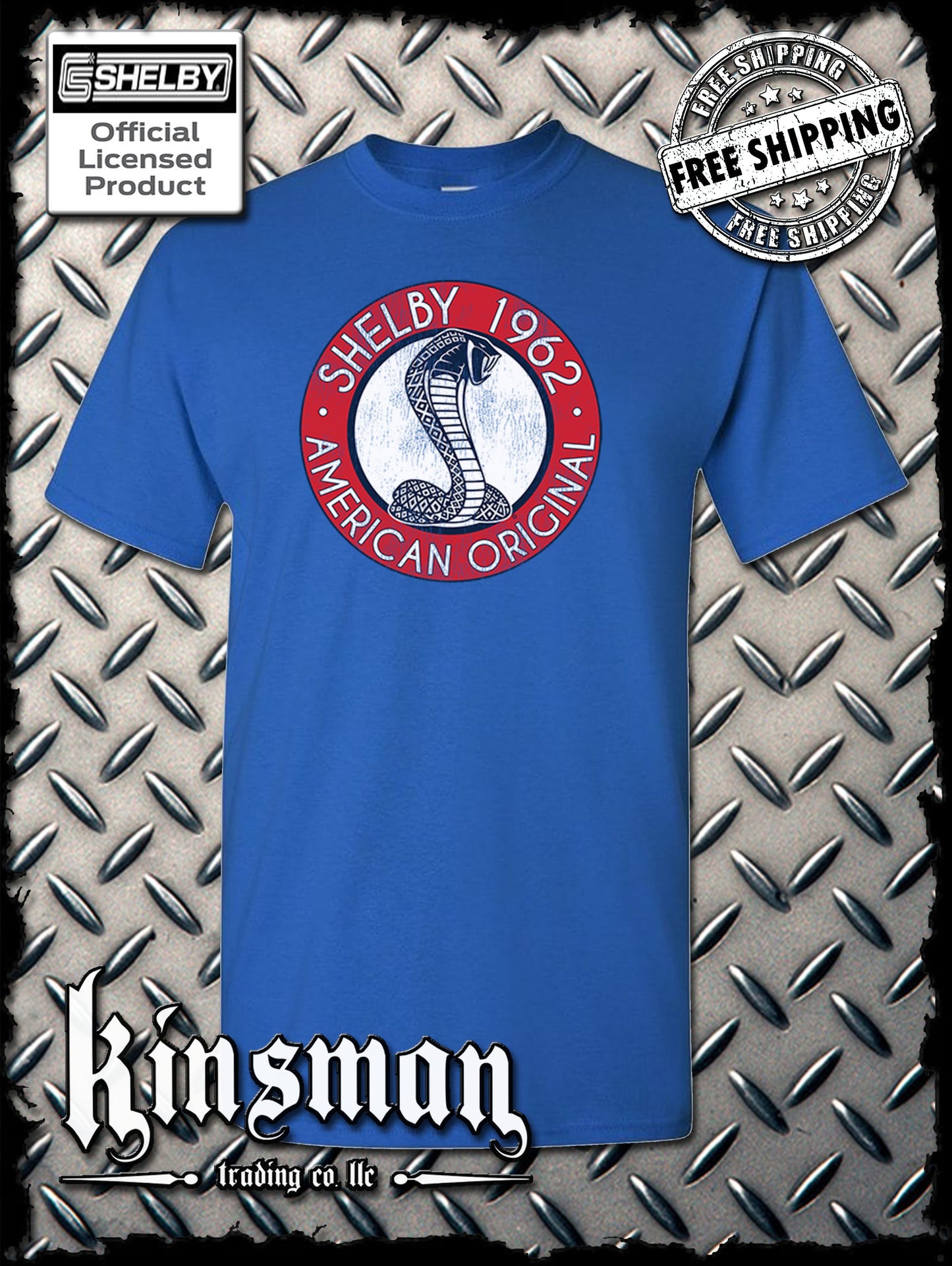 Carroll Shelby 1962 Circle Cobra Logo T-Shirt