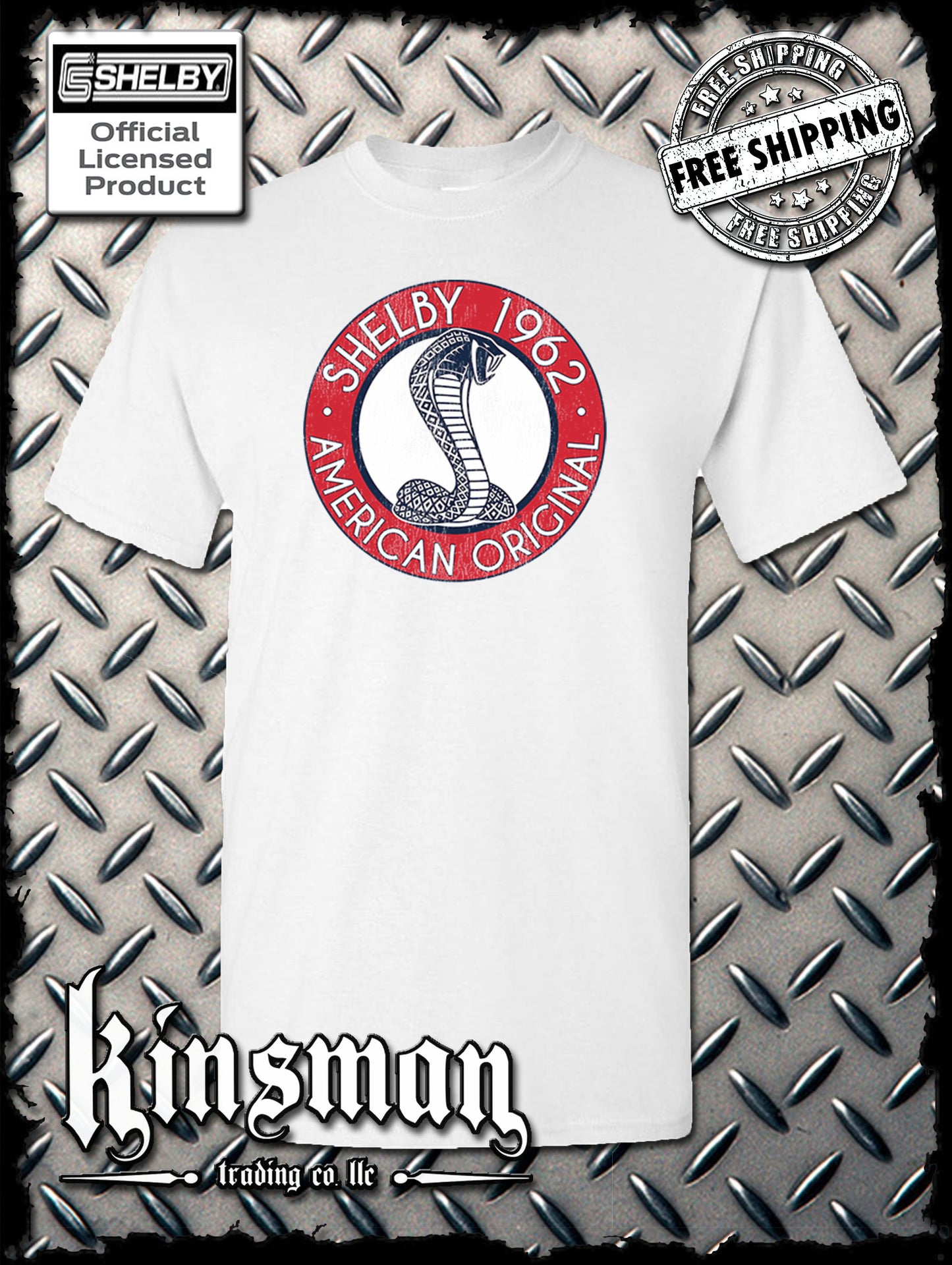Carroll Shelby 1962 Circle Cobra Logo T-Shirt