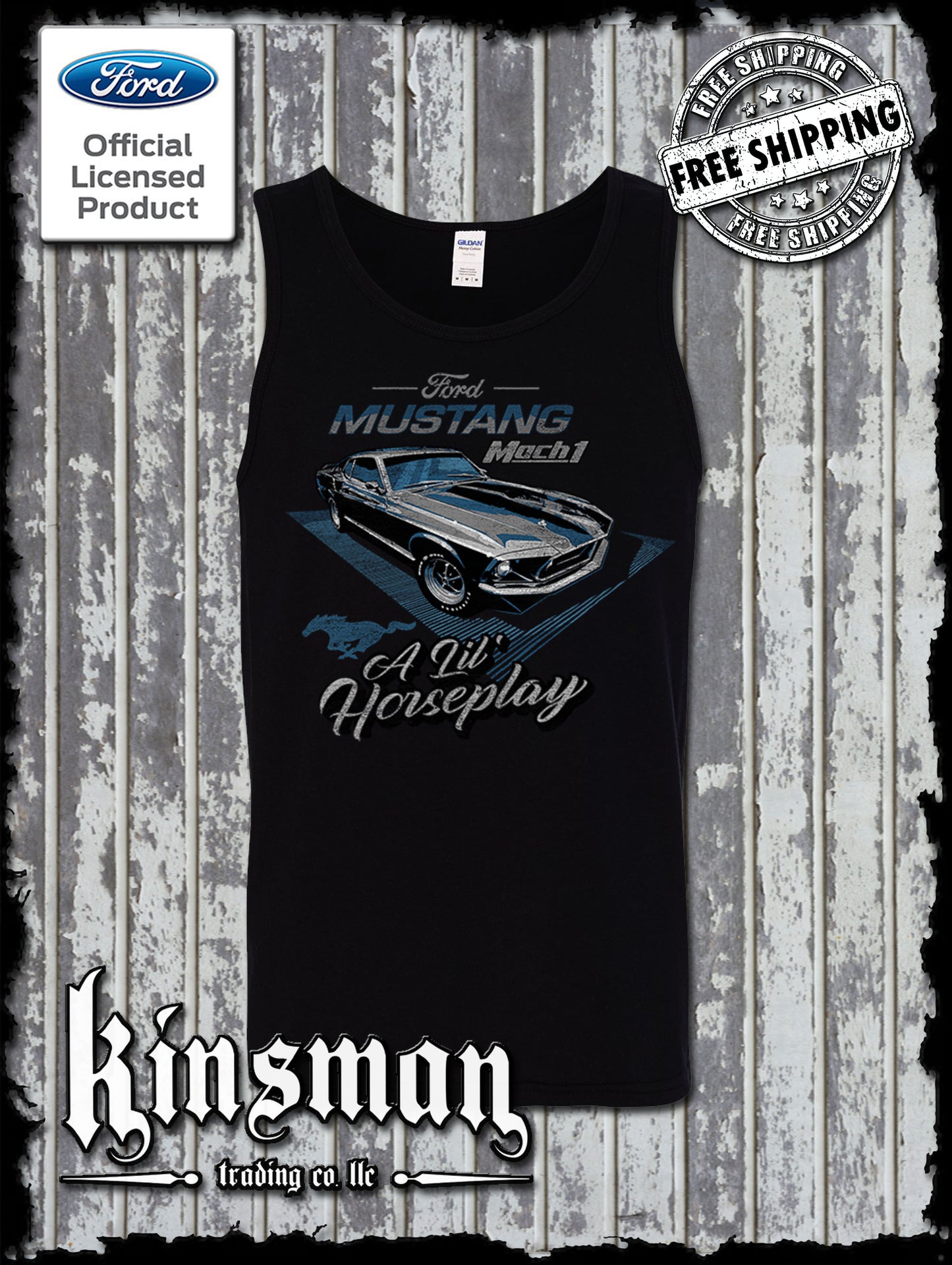 1969 Mustang Mach 1 A Lil' Horseplay Tank Top T-Shirt