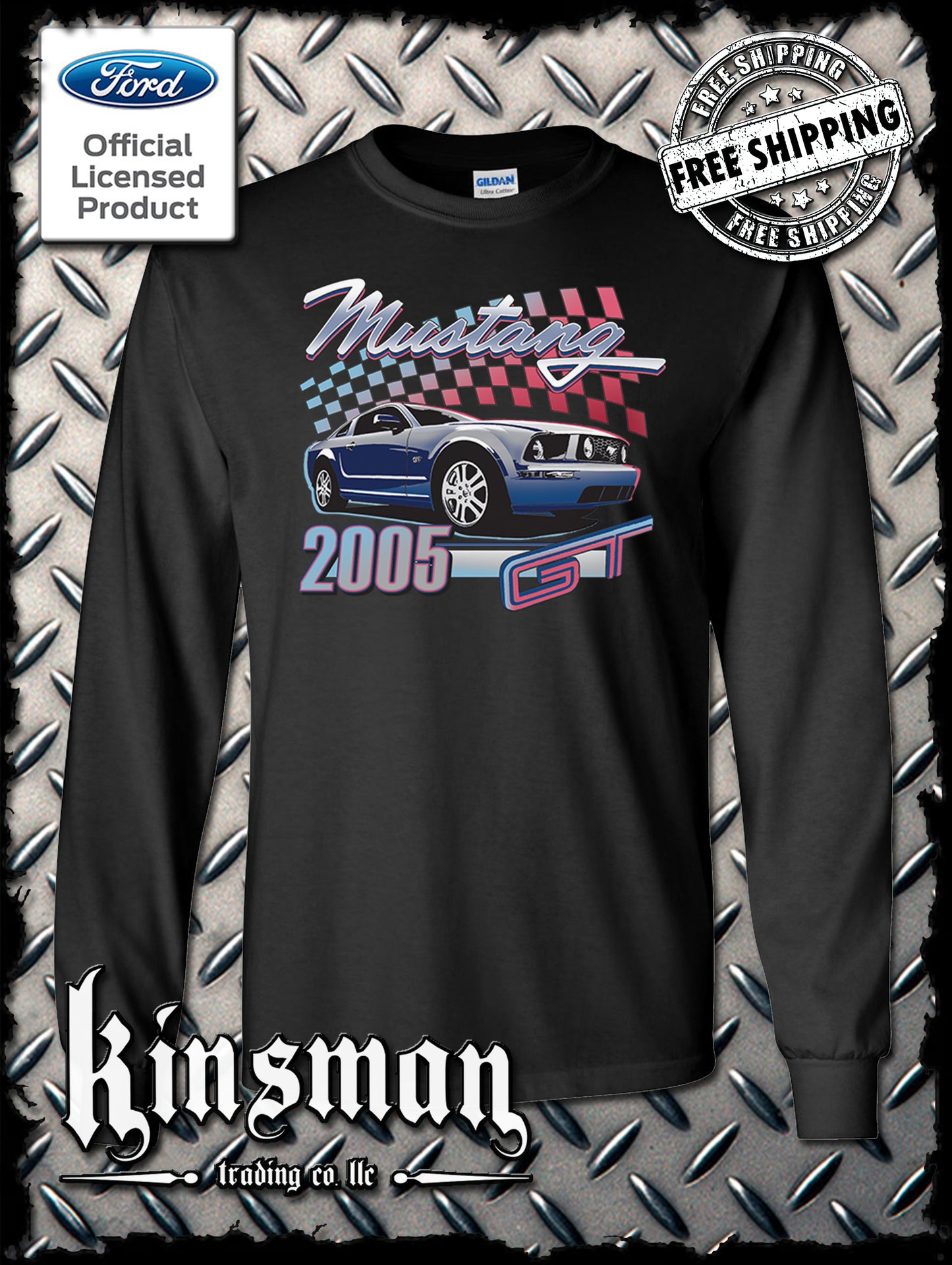 2005 Ford Mustang GT Long Sleeve T-Shirt / Carrol Shelby Cobra