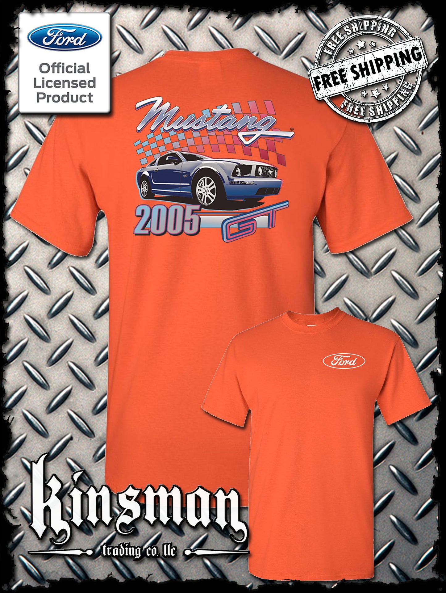 2005 Ford Mustang GT 2-Sided T-Shirt / Carrol Shelby Cobra