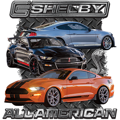 Carroll Shelby All American 2-Sided T-Shirt Ford Mustang GT 500
