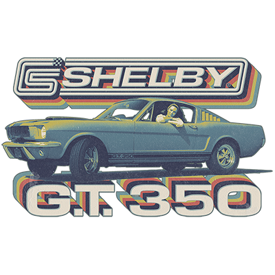Carroll Shelby Vintage GT 350 T-Shirt Ford Mustang