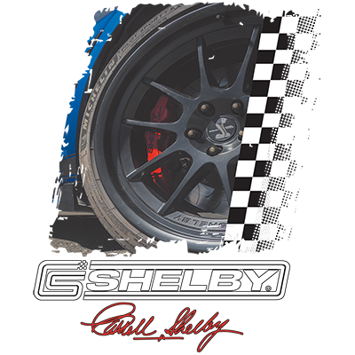 Carroll Shelby Wheel Long Sleeve T-Shirt GT 500 Mustang
