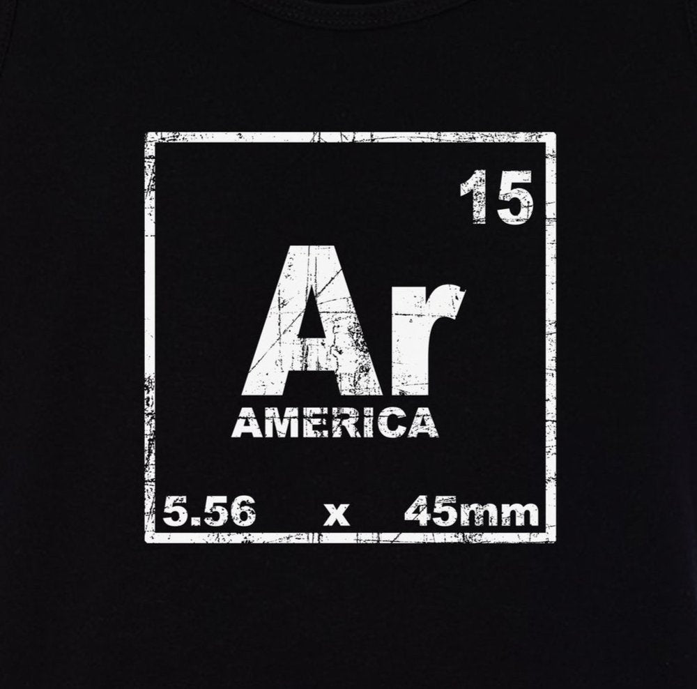 AR-15 Periodic Table Symbol 2-Sided Tank Top T-Shirt