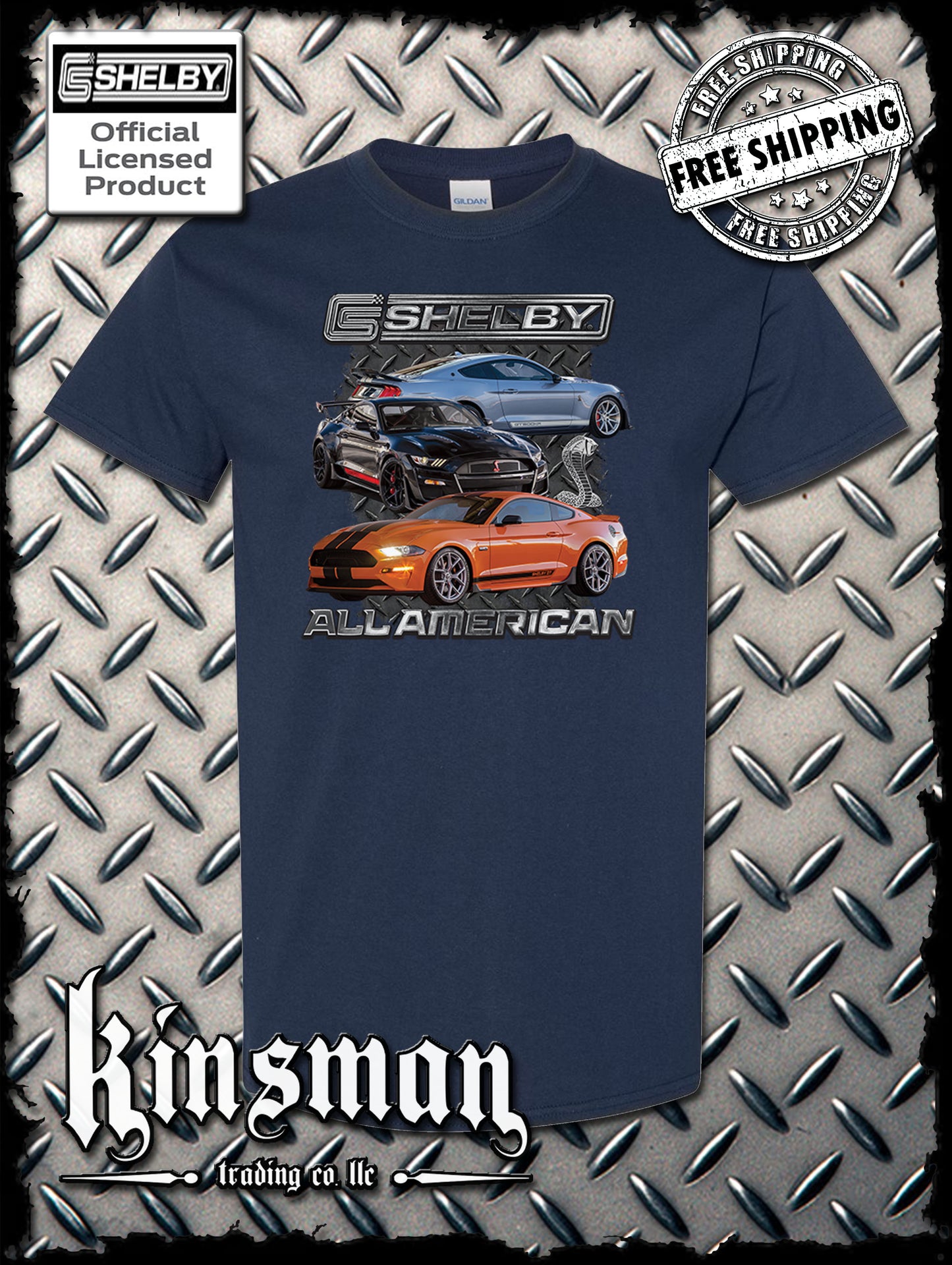 Carroll Shelby All American T-Shirt Ford Mustang GT 500