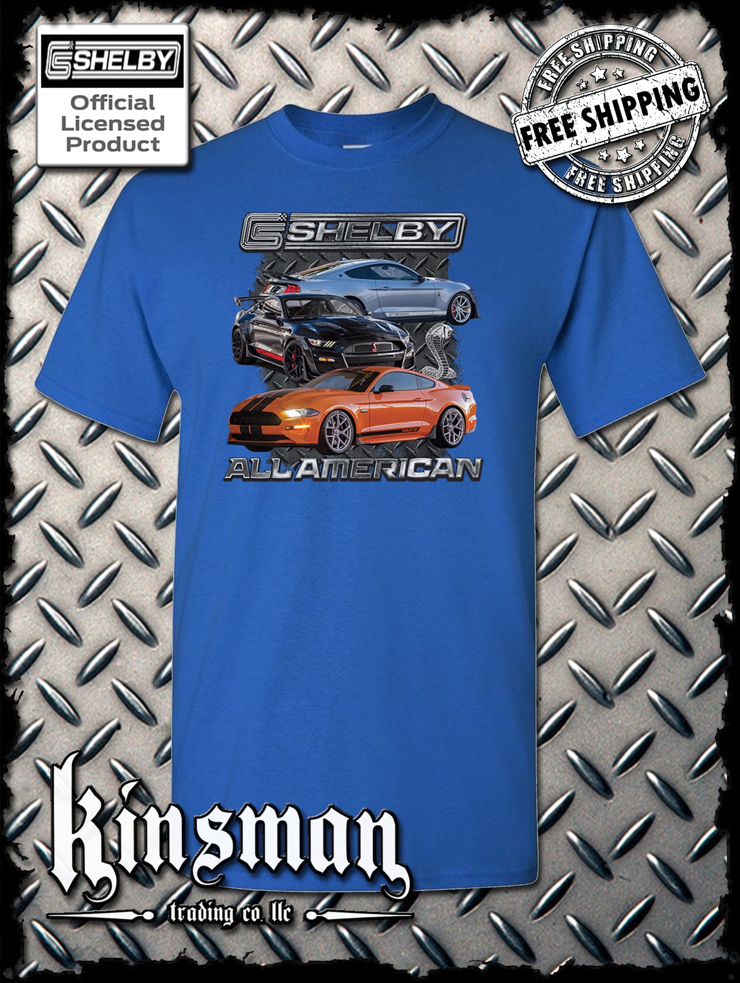 Carroll Shelby All American T-Shirt Ford Mustang GT 500