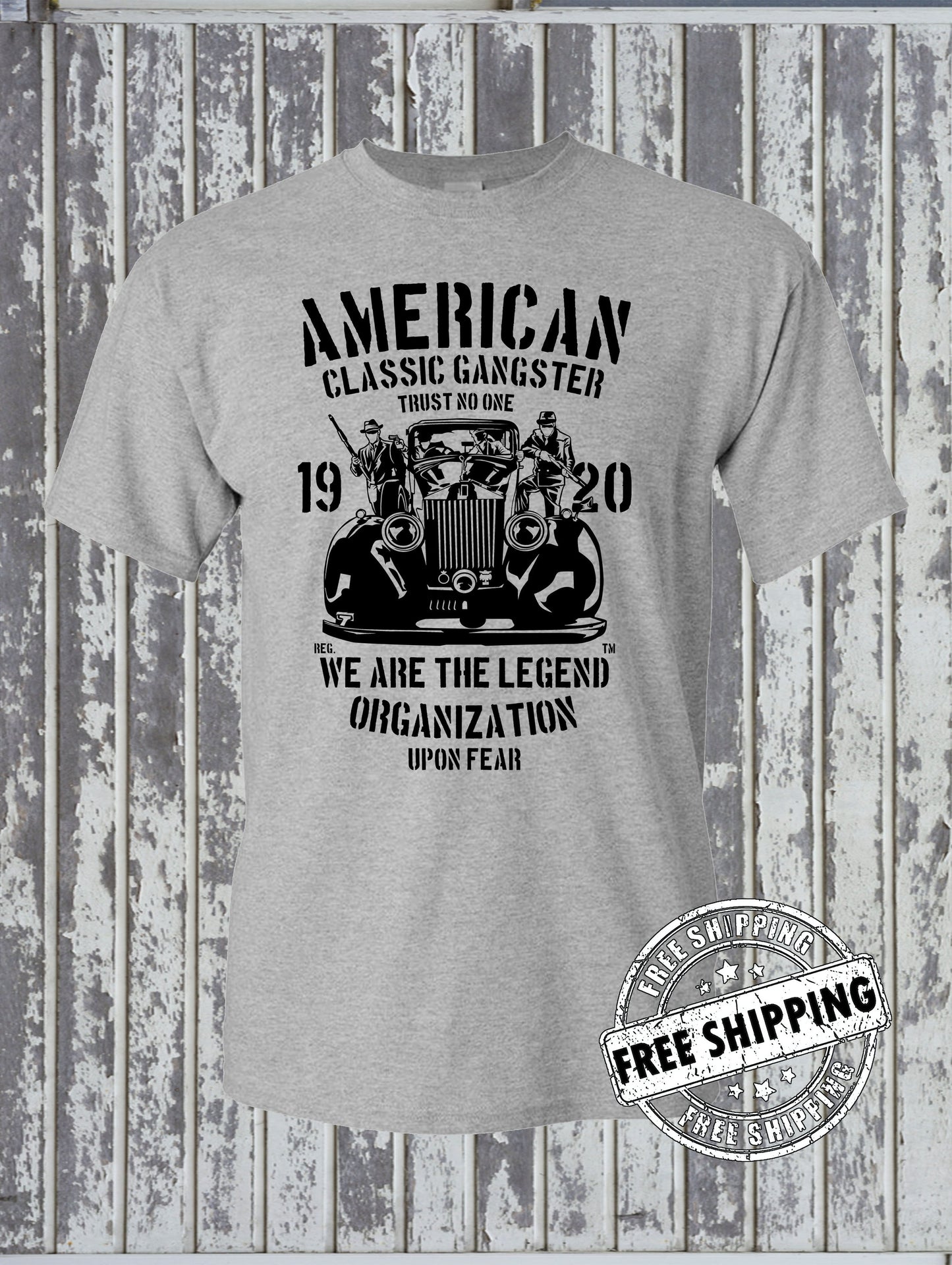 American Gangster Classic T-Shirt - Mafia Mob Organized Crime