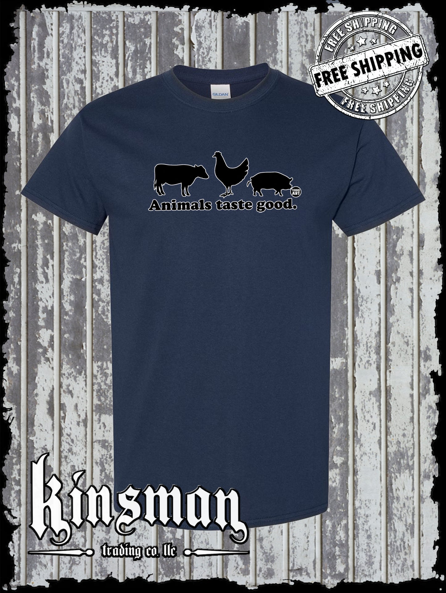 Animals Taste Good Funny T-Shirt Todd Goldman Licensed Carnivore Diet