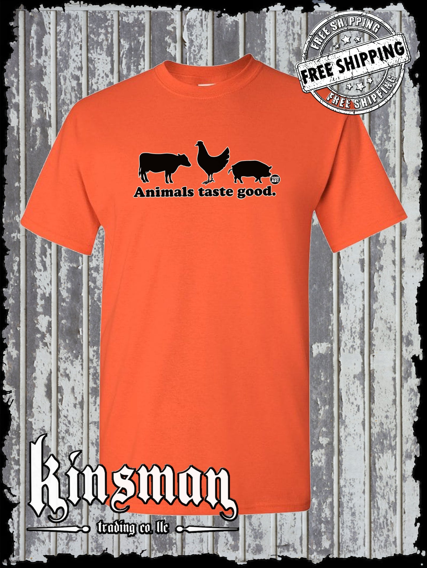 Animals Taste Good Funny T-Shirt Todd Goldman Licensed Carnivore Diet
