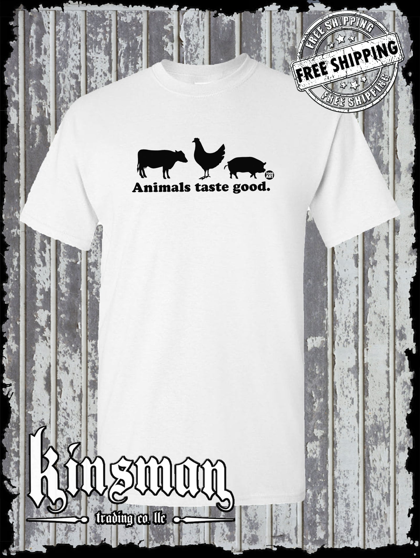 Animals Taste Good Funny T-Shirt Todd Goldman Licensed Carnivore Diet