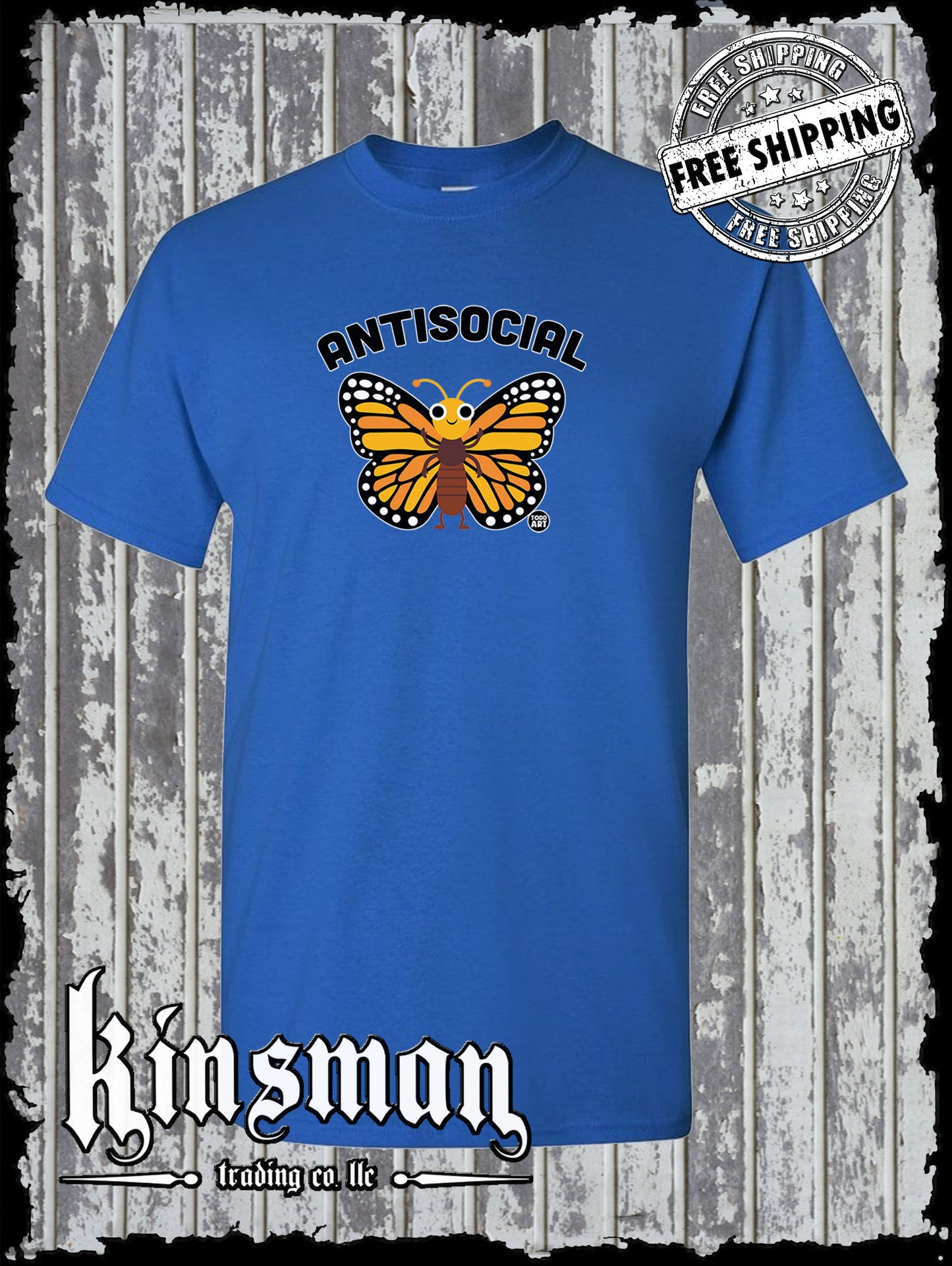 Antisocial Butterfly T-Shirt Todd Goldman Licensed
