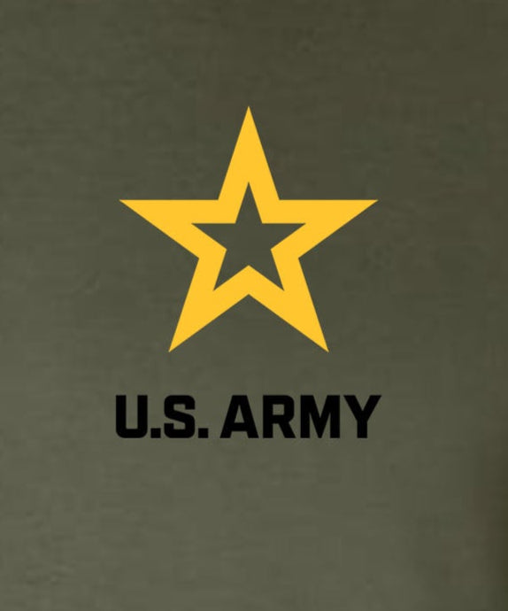US Army New Logo Crest Black Text T-Shirt