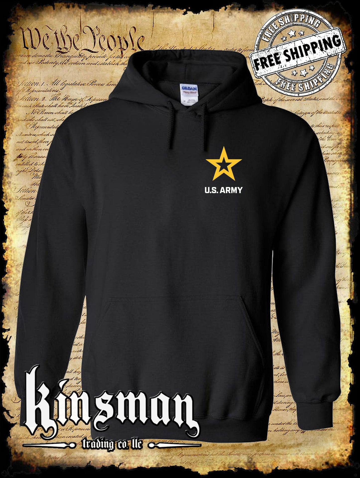 US Army New Logo Crest Sweatshirt / Hoodie United States of America Military Licensed