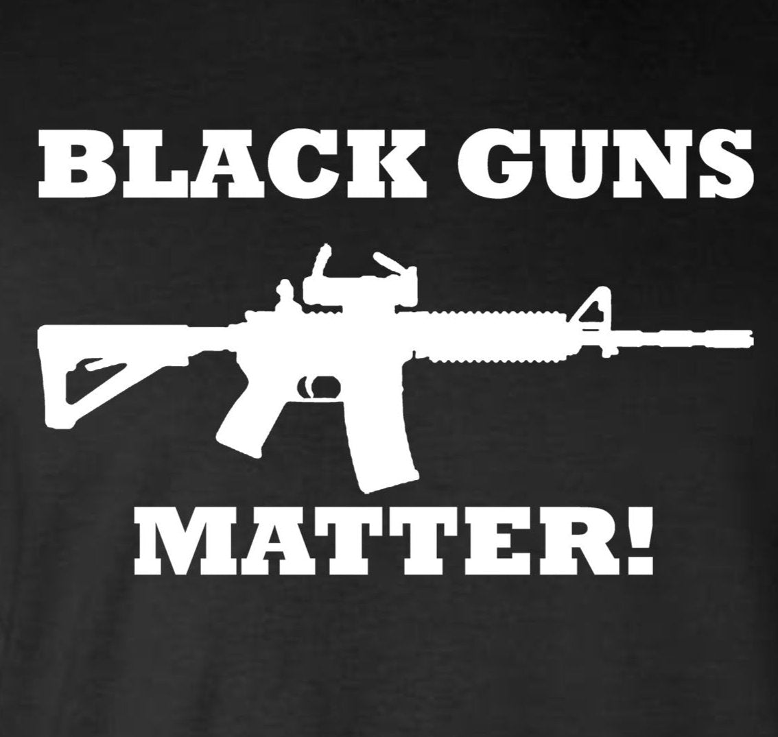 Black Guns Matter AR-15 Hoodie - USA Pro 2nd Amendment 2A Gun Rights Sweatshirt