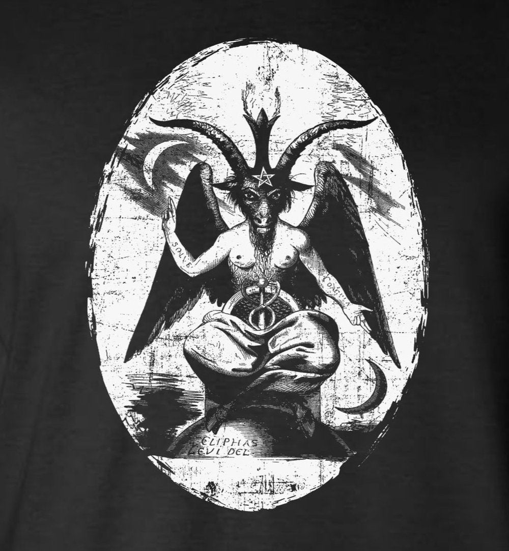 Baphomet Satanic Graphic T-Shirt / Devil Evil Occult