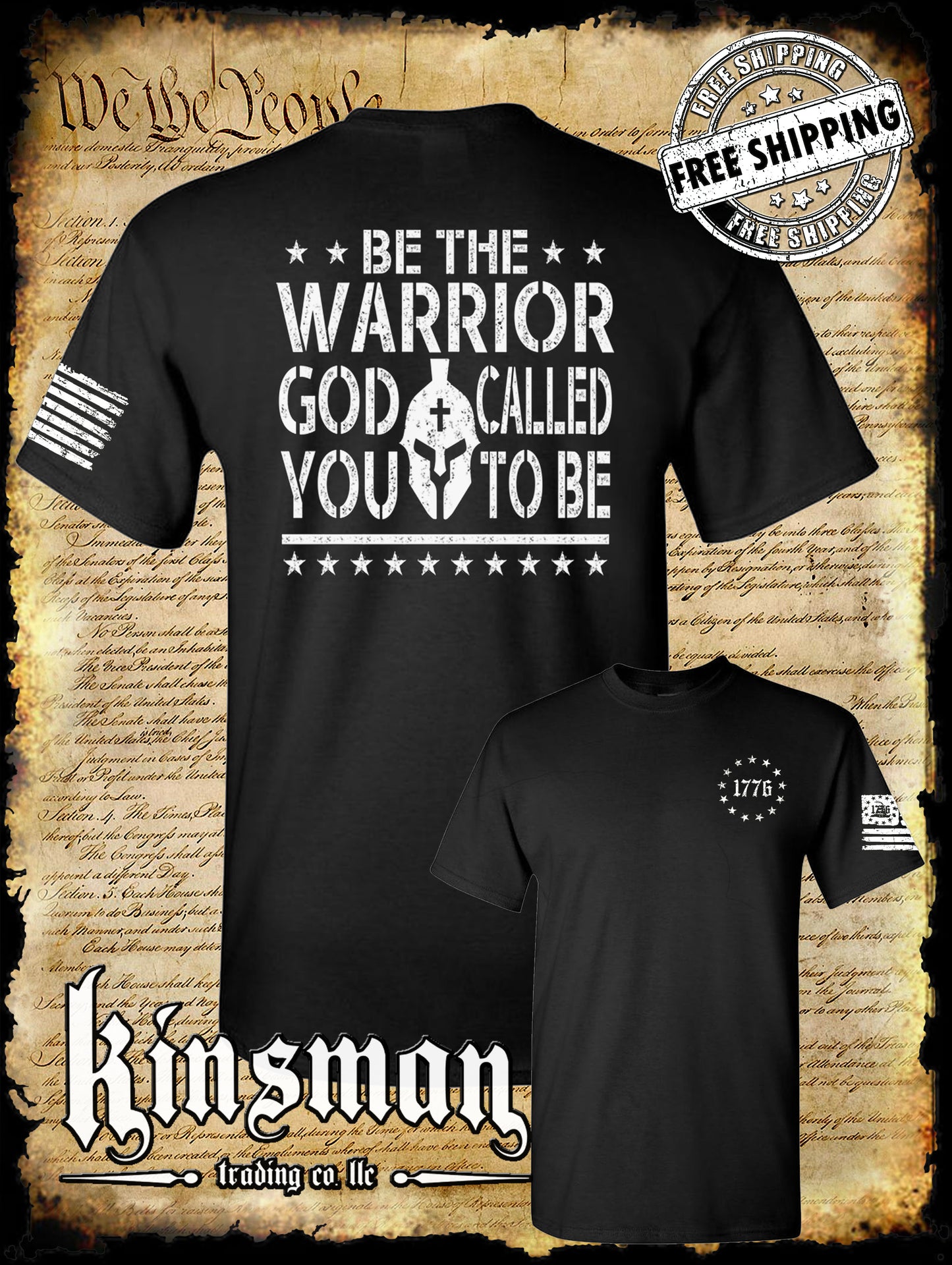 Be The Warrior God Called You To Be 2-Sided T-Shirt 2nd Amendment US