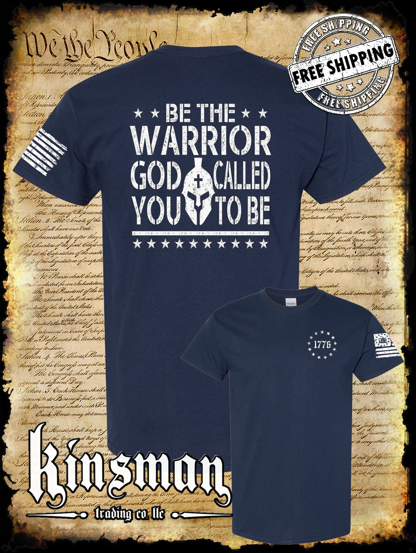 Be The Warrior God Called You To Be 2-Sided T-Shirt 2nd Amendment US