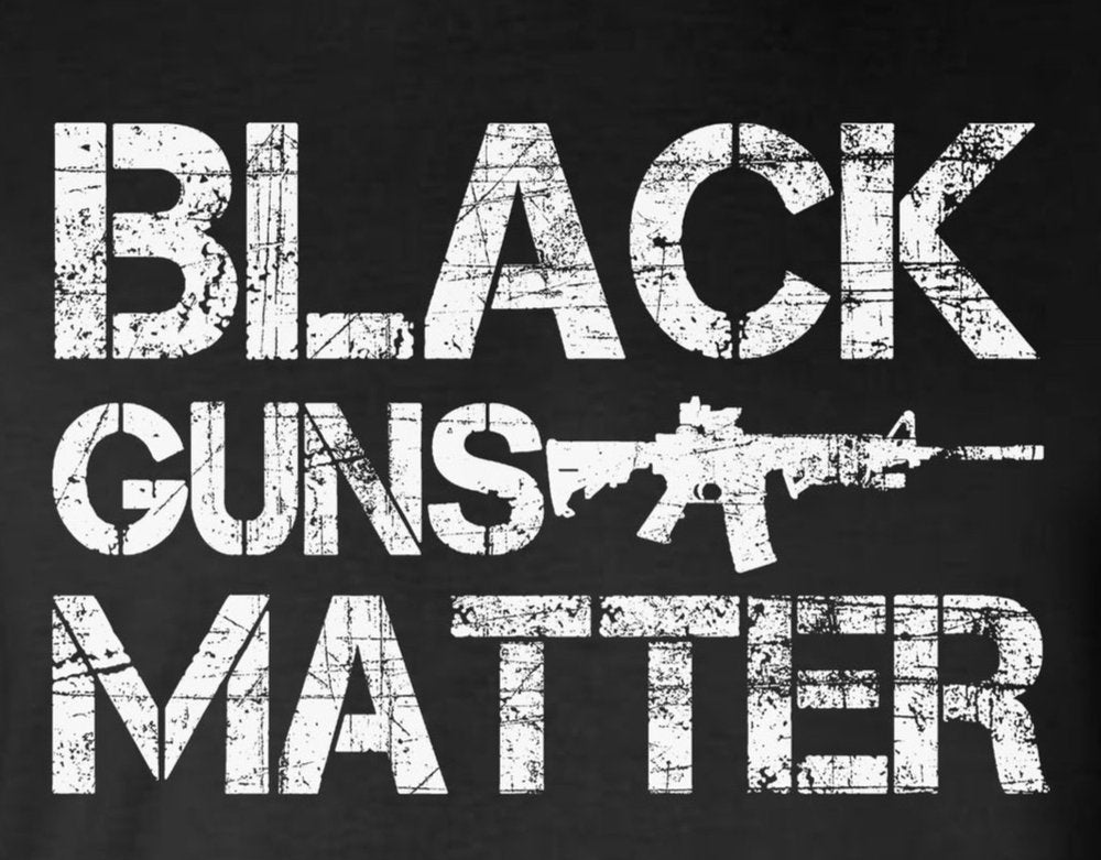 Black GUNS Matter AR-15 2-Sided T-Shirt