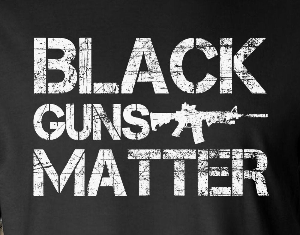 Black Guns Matter 2-Sided Long Sleeve T-Shirt