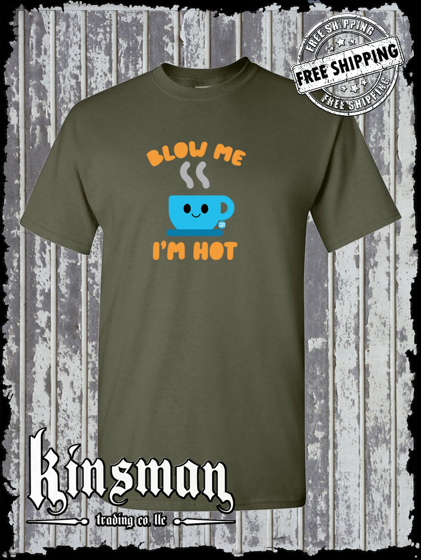 Blow Me I'm Hot Coffee T-Shirt Todd Goldman Licensed