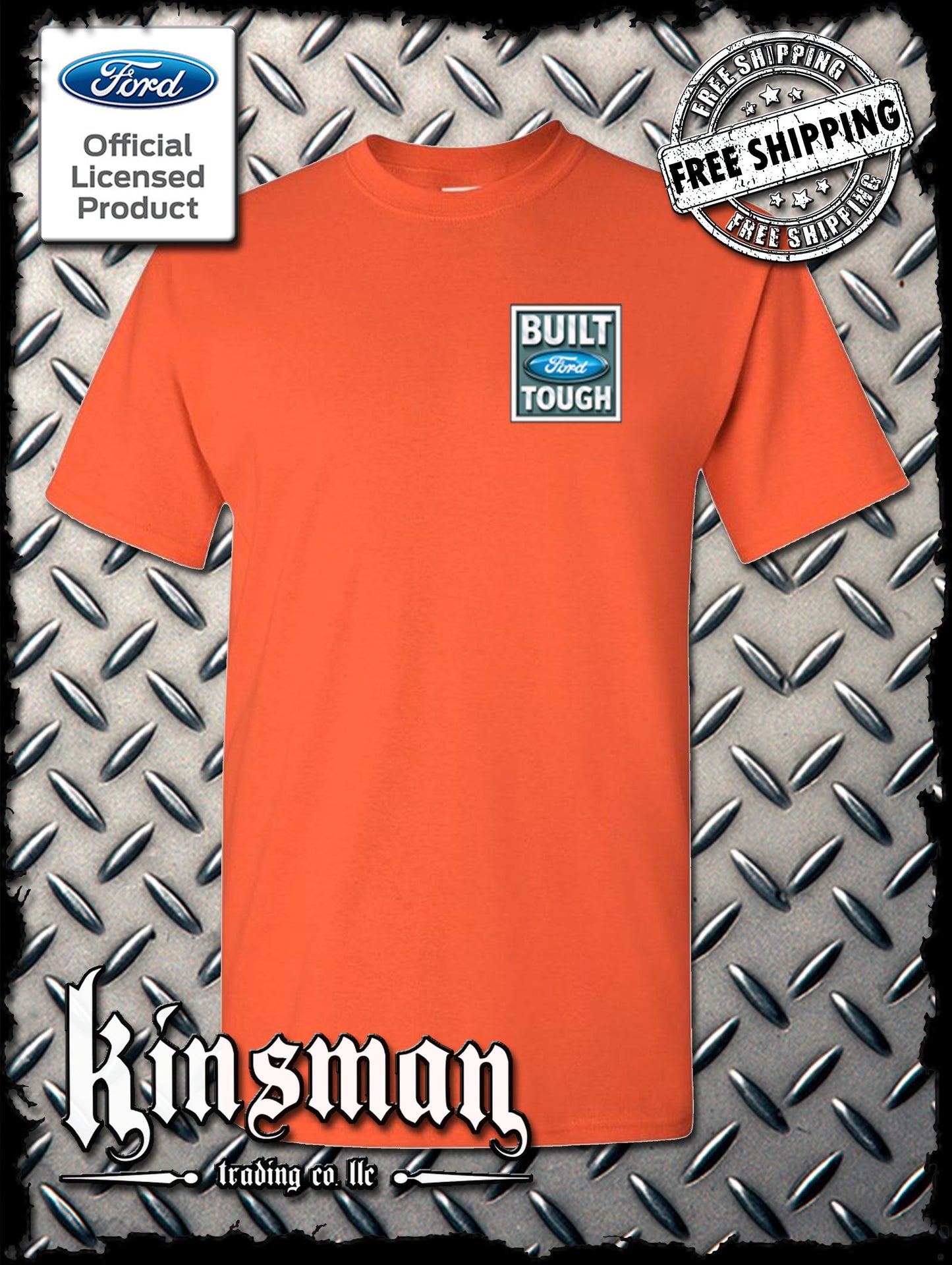 Built FORD Tough Front Crest Logo T-Shirt