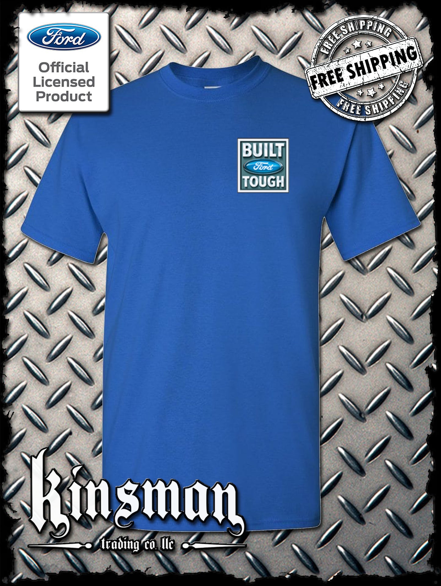 Built FORD Tough Front Crest Logo T-Shirt
