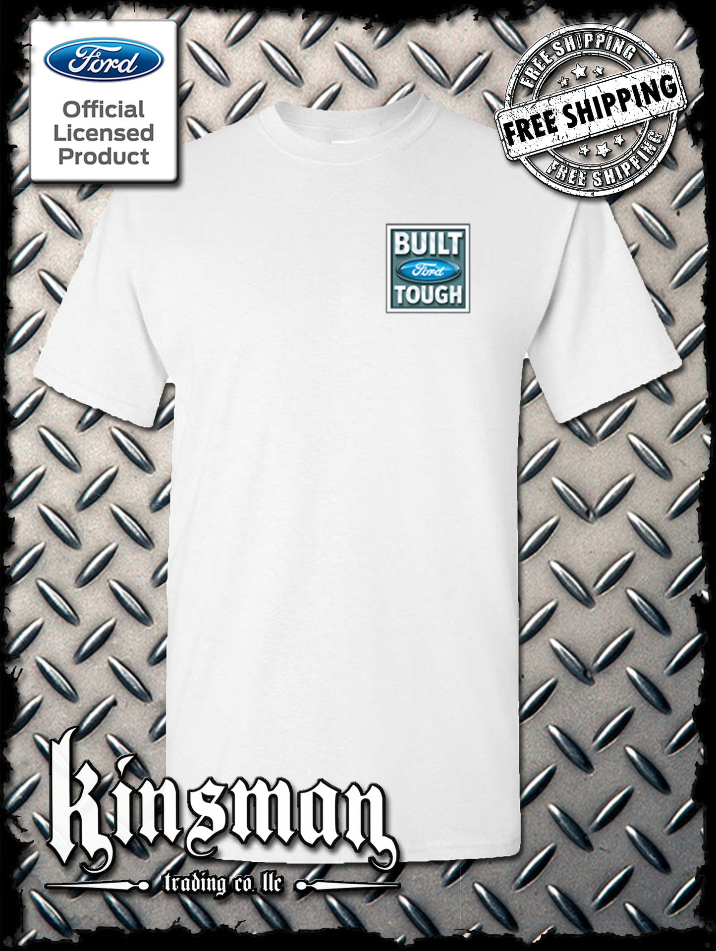 Built FORD Tough Front Crest Logo T-Shirt