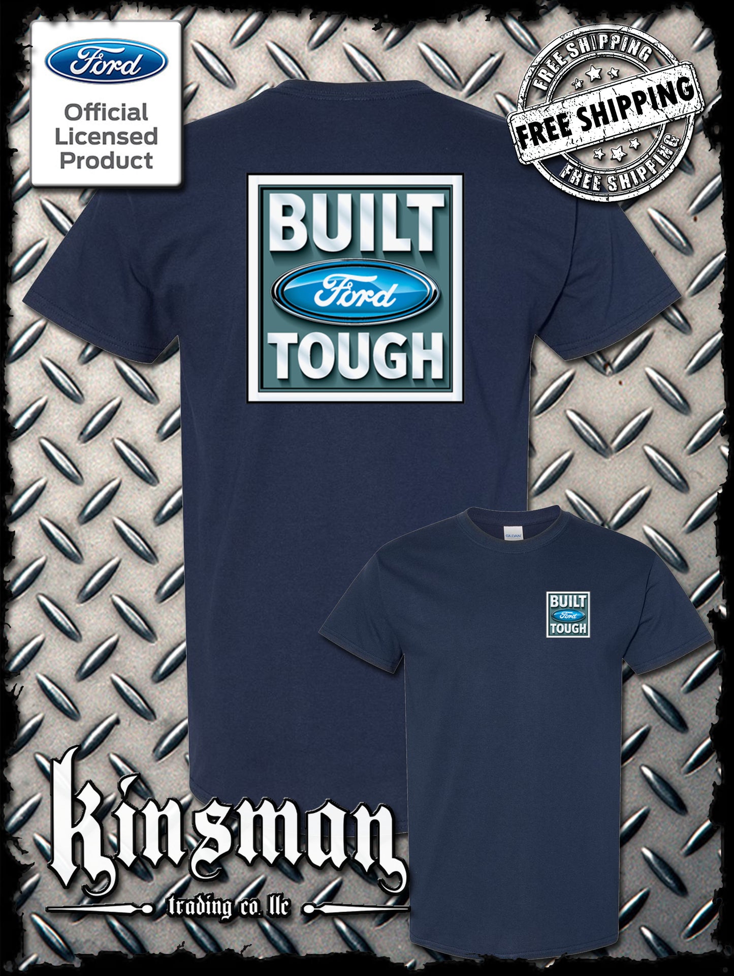 Built FORD Tough Logo 2-Sided T-Shirt