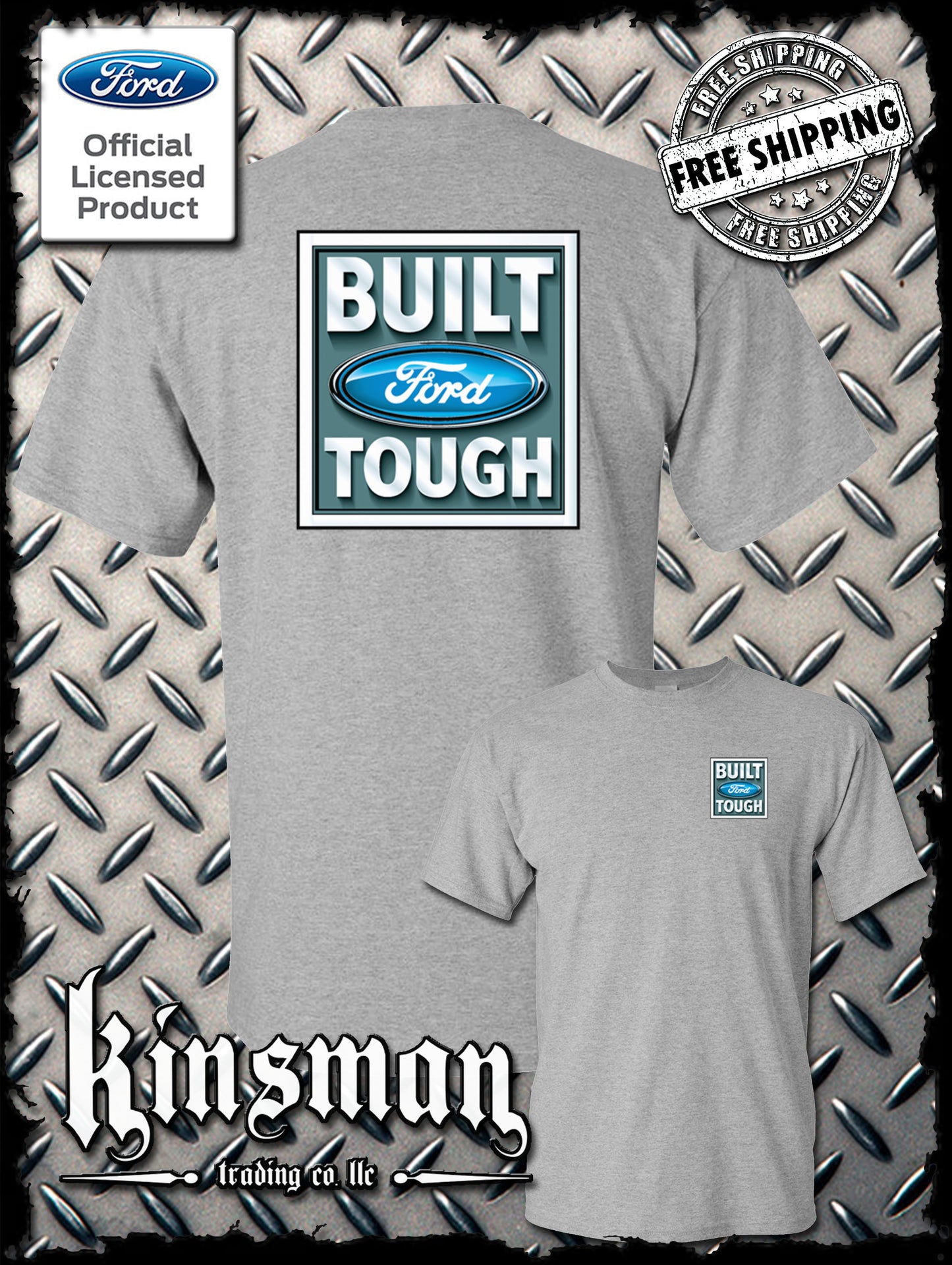 Built FORD Tough Logo 2-Sided T-Shirt
