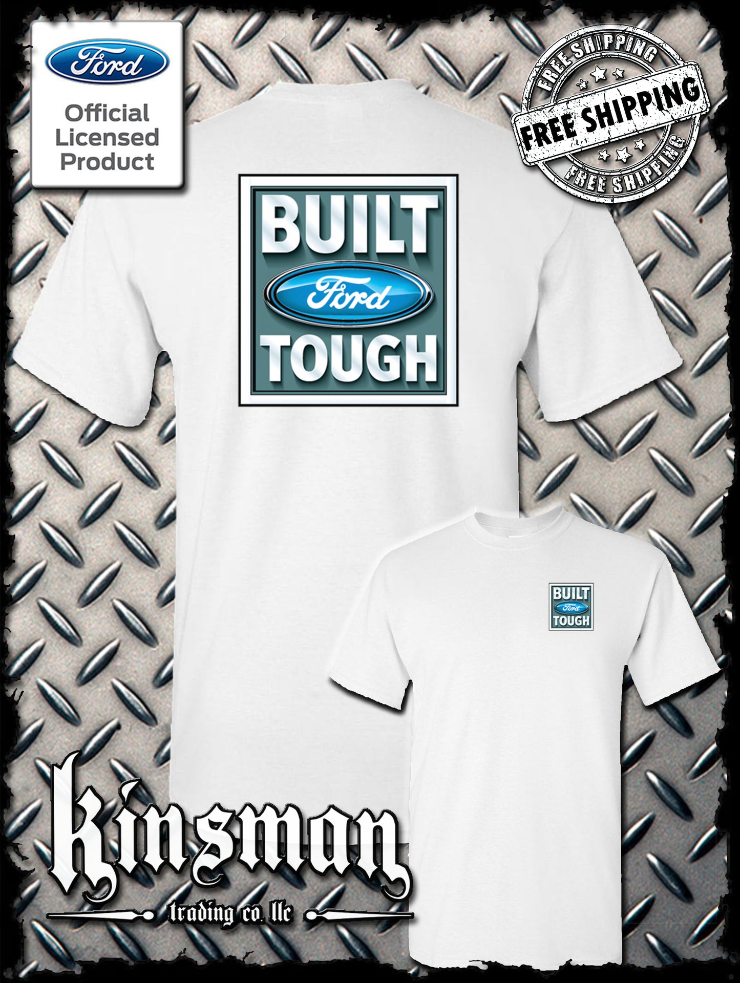Built FORD Tough Logo 2-Sided T-Shirt