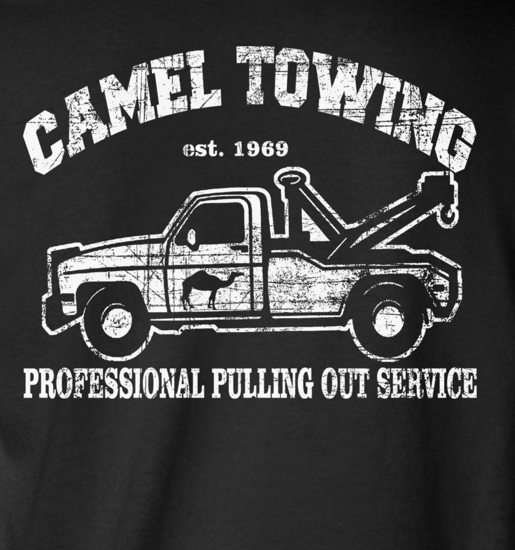 Camel Towing Pulling Out Professional Long Sleeve T-Shirt - Funny Adult Humor