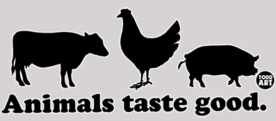 Animals Taste Good Funny T-Shirt Todd Goldman Licensed Carnivore Diet