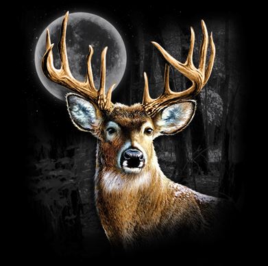 Whitetail Deer Wilderness Long Sleeve T-Shirt / Nature Hunting Dad Gift