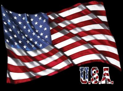 USA Flag 4th of July Long Sleeve T-Shirt United States of America Tee