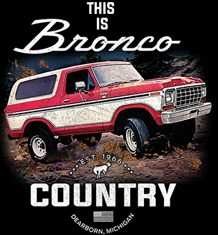 Bronco Country Ford Tank Top T-Shirt - Official Licensed Product