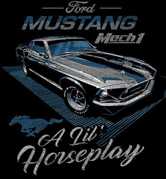 1969 Mustang Mach 1 A Lil' Horseplay 2-Sided T-Shirt