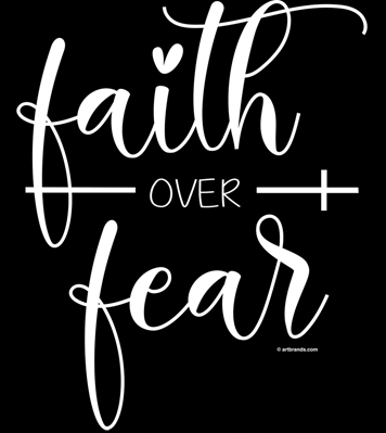 Faith Over Fear Hoodie / Sweatshirt - Christian Faith Jesus God Belief Religious