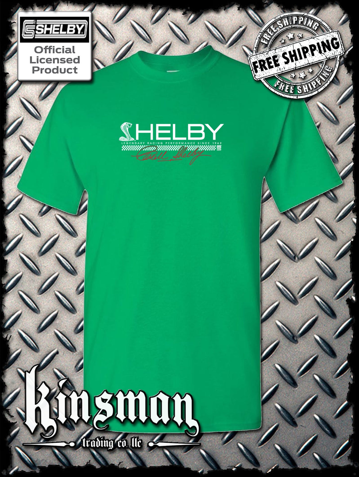 Carroll Shelby Cobra Strip Logo T-Shirt