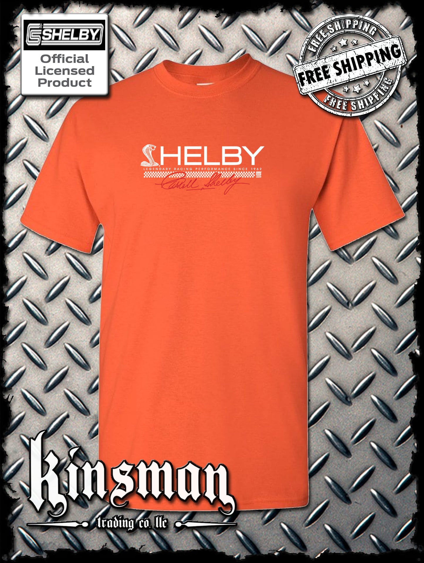Carroll Shelby Cobra Strip Logo T-Shirt