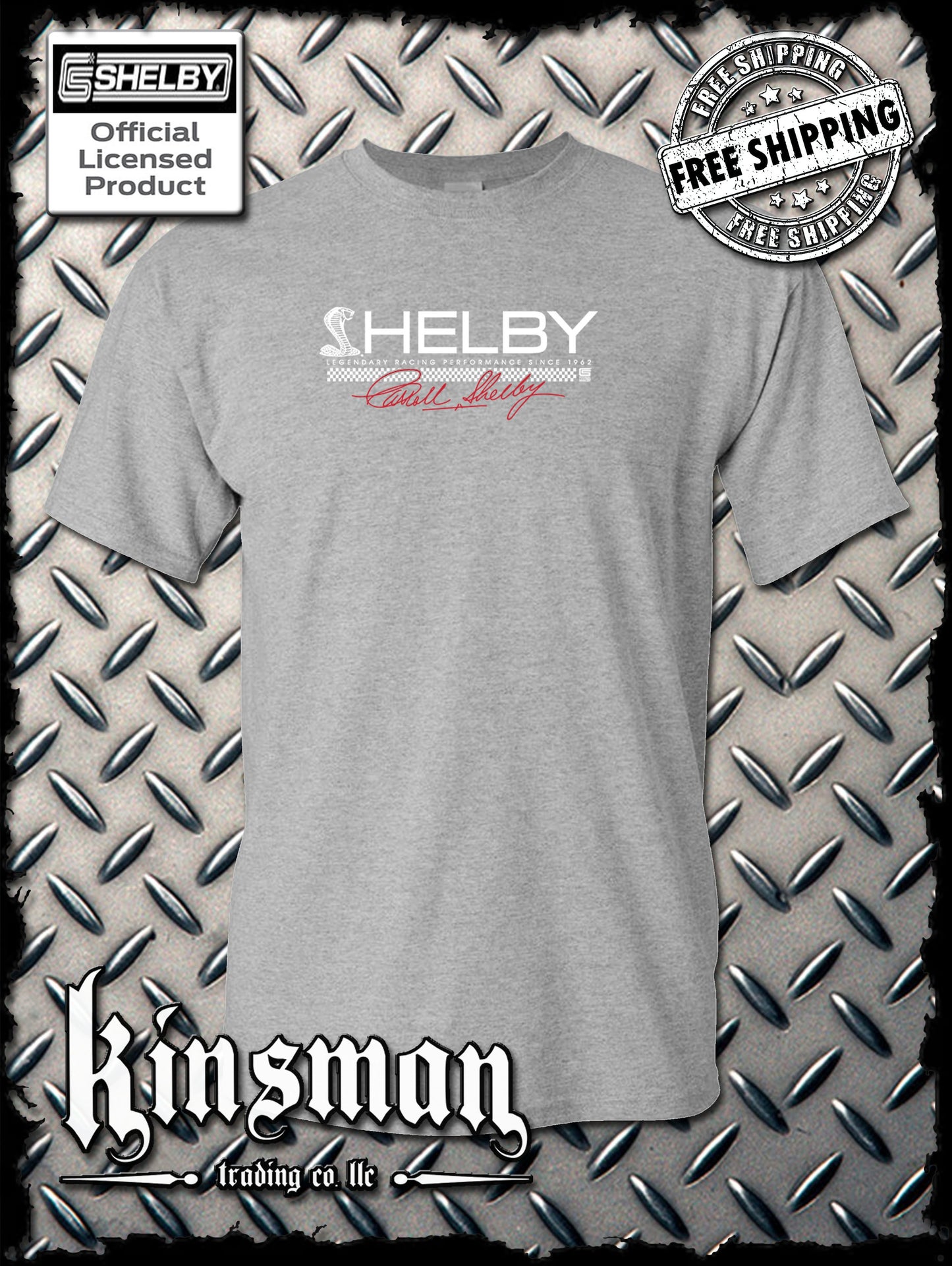 Carroll Shelby Cobra Strip Logo T-Shirt