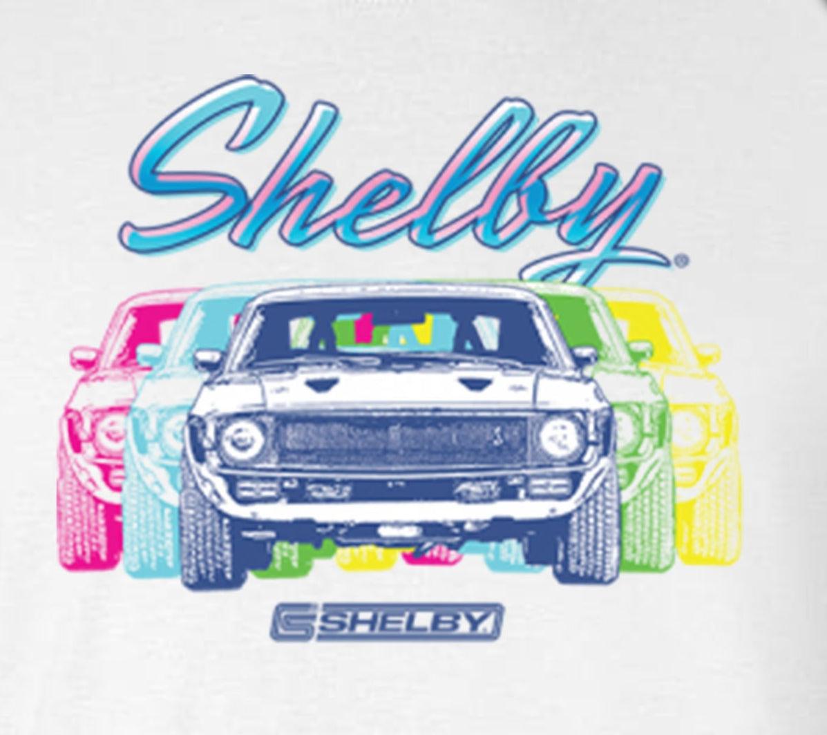 Carroll Shelby Colorful Logo T-Shirt Ford Mustang GT 500