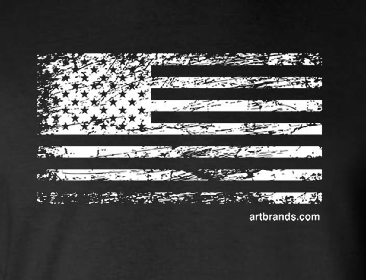 United States Flag Distressed Logo 2-Sided Tank Top T-Shirt USA